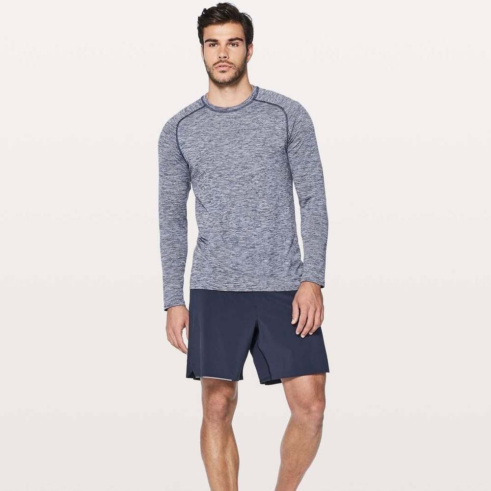 LULULEMON Metal Vent Tech Surge Long Sleeve Deep Navy White XXL